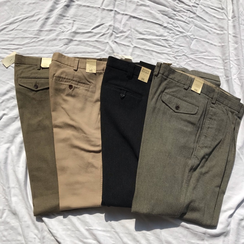 NWT Bundle of 4 Banana Republic Pants Size 38L